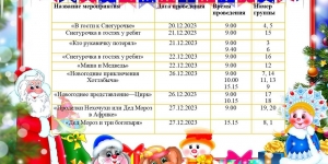 Афиша новогодних праздников